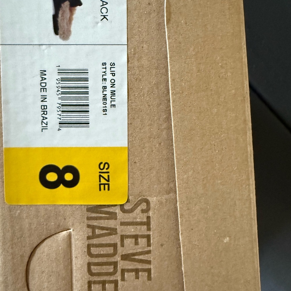 Steve Madden Black Faux Fur-Lined Loafers with Gold Accent